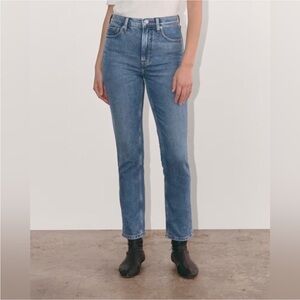 Everlane The Original Cheeky Crop Jean Woman 28 Blue Streetwear Preppy Organic